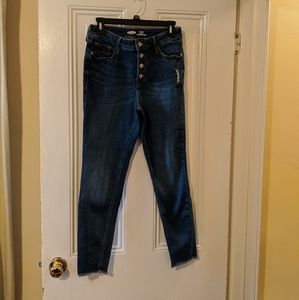 Rockstar super skinny high rise button jeans